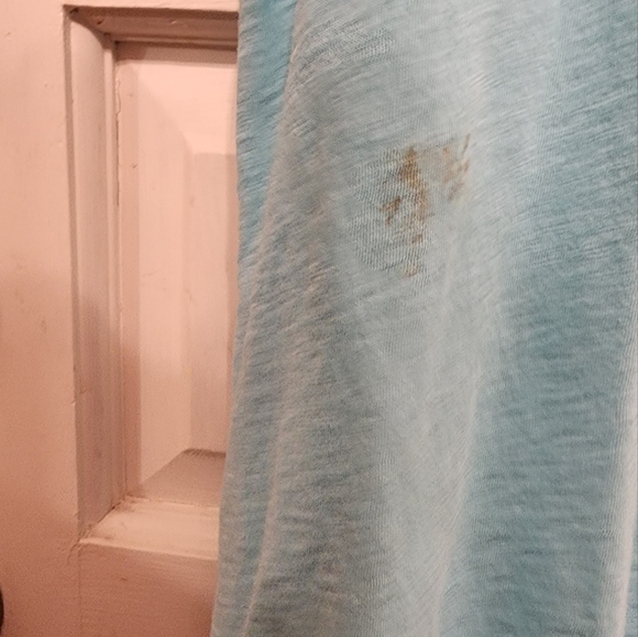 Fresh Produce Light & Navy Blue Ruffled Tiered Sundress Size Medium - Picture 4 of 5